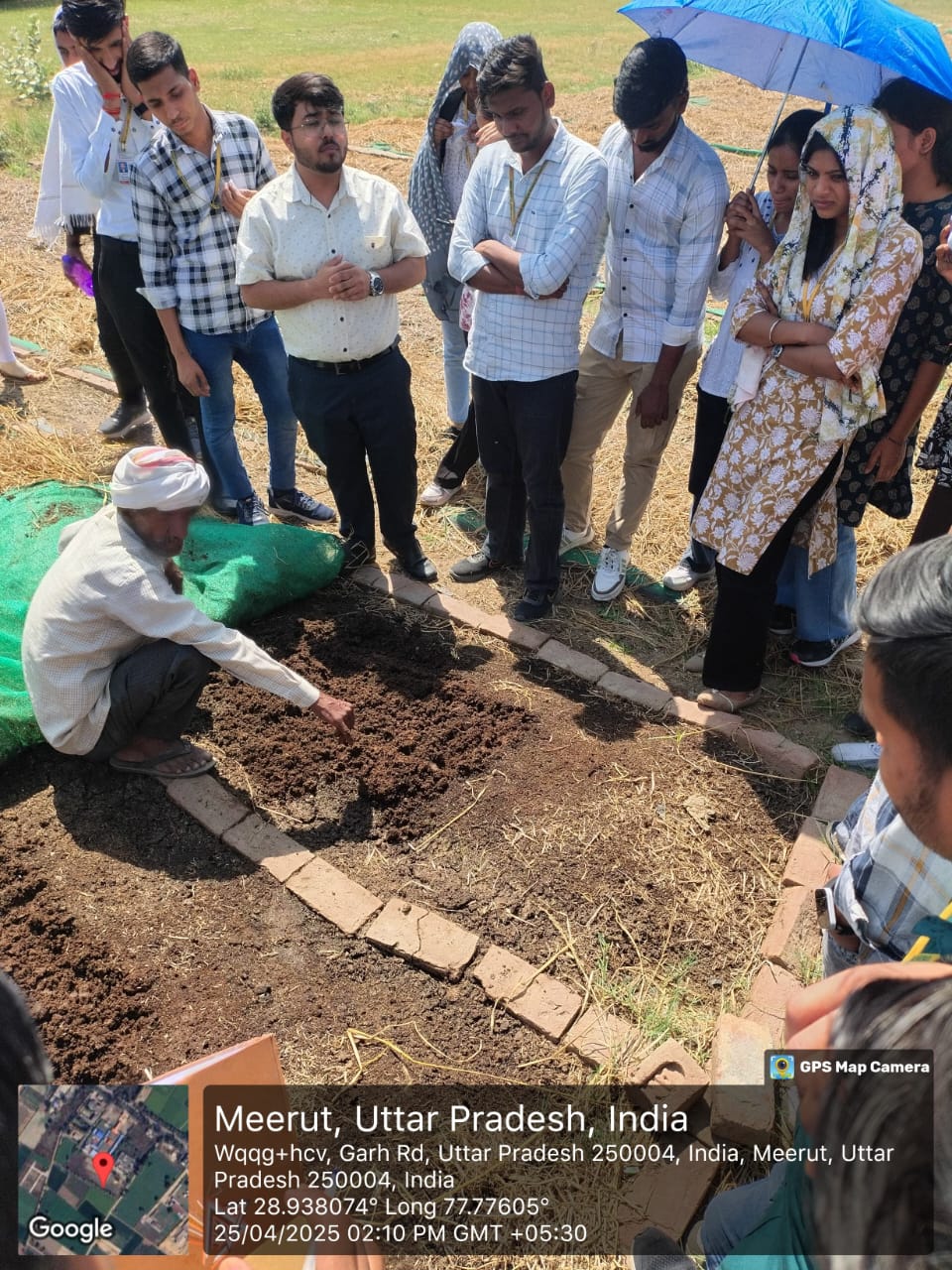 Educational tour of Students of B.Sc. Agriculture to Vermidost Vermicomposting unit Meerut